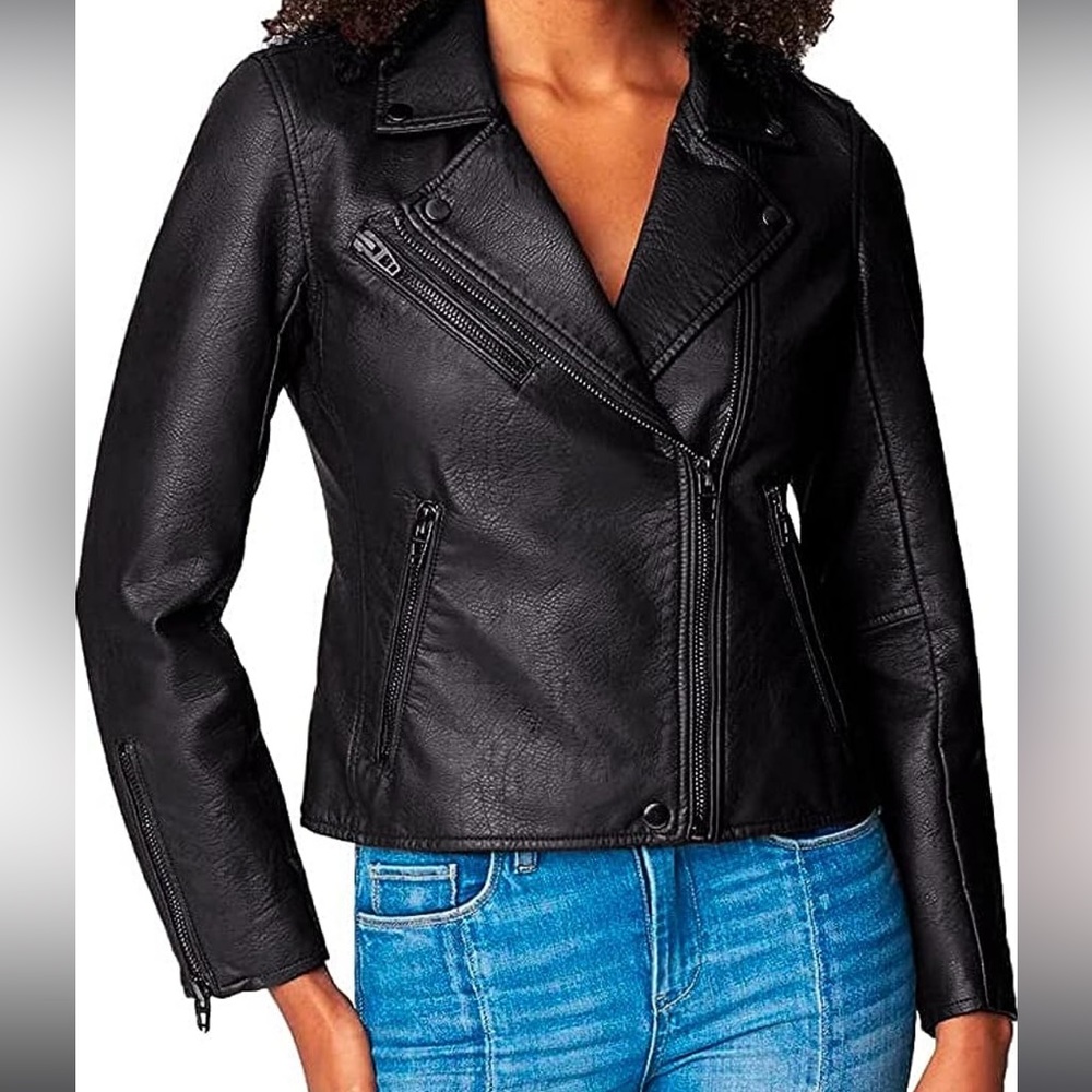 BLANKNYC vegan leather Moro jacket